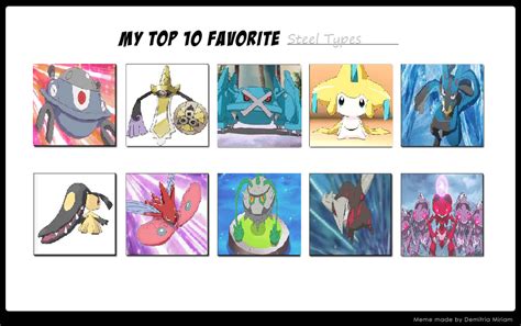 My Top 10 Favorite Steel Type Pokemon By Lightarcindumati On Deviantart