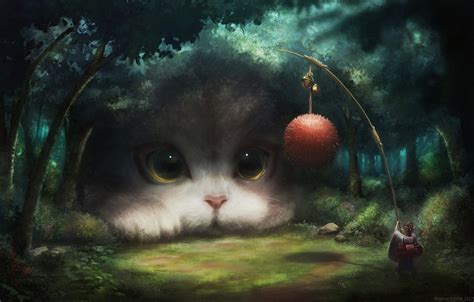 Fantasy Cat Hd Wallpaper By Maxime Schilde