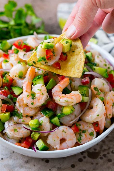 Start by chopping up the veggies into smaller pieces. Shrimp Ceviche - Dinner at the Zoo