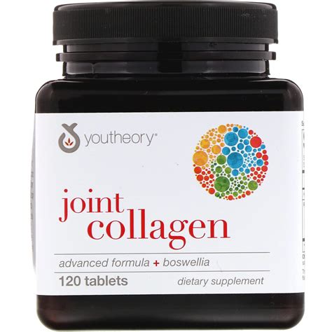 Youtheory Joint Collagen, Advanced Formula + Boswellia, 120 Tablets ...