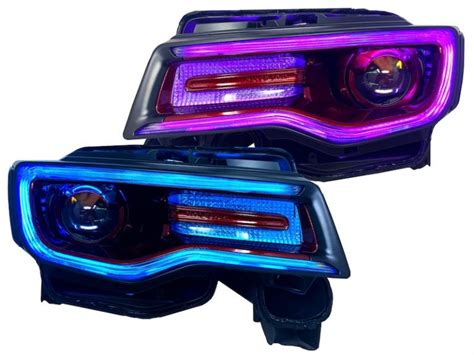 2014 19 Jeep Grand Cherokee Custom Led Halo Headlights