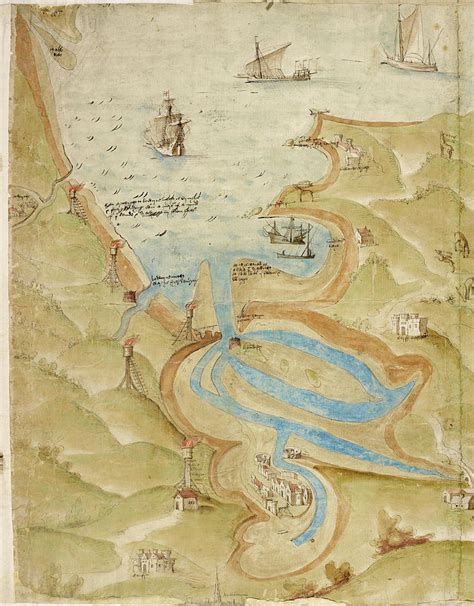 Map Of Mounts Bay In Cornwall Photograph By British Library