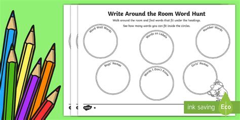 Classroom Word Hunt Worksheet Worksheet Twinkl