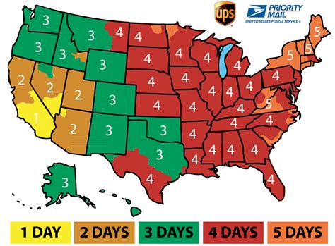 Usps Ground Advantage Shipping Time Map