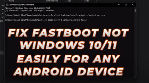 How To Fix Fastboot Device Not Detected Fixed YouTube