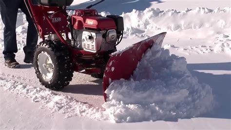 Self Propelled Snow Plow From Turf Teq Walk Behind Snow Plow Youtube