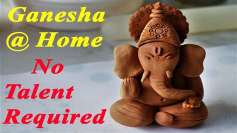 How To Make Clay Ganesha At Home Step By Step Making Of Clay Ganesha