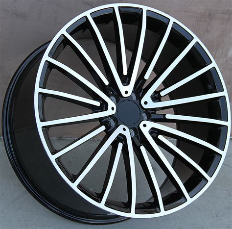 Mercedes Benz Wheels 2054 22x10 5x112 Black Machined Fit Ml Gl Gle Gls