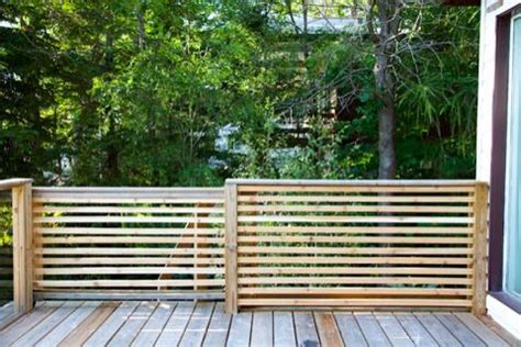 The slats will then stack evenly on the bottom rail. Cottage makeover from the folks at Mjölk | Railings outdoor, Cottage makeover, Xeriscape front yard