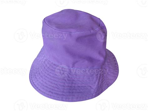 Purple Bucket Hat Isolated On Transparent Background Png File Format
