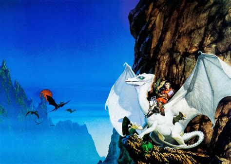 Michael Whelan White Dragon Dragon Riders Of Pern 1980