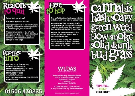 Wldas Cannabis Leaflet May 2014page1 Wldas
