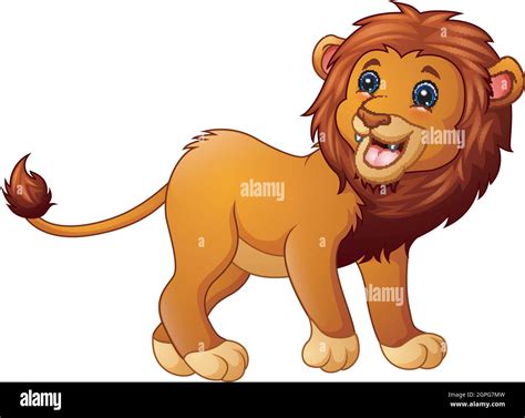 Cute Lion Cartoon Stock Vector Image And Art Alamy