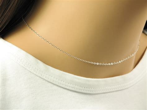 Thin Silver Chain Any Length To 40 Sterling Silver Or Etsy