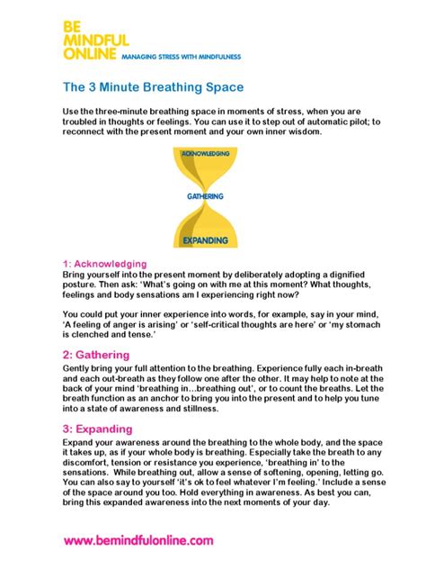 3 Minute Breathing Space Pdf