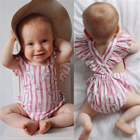 Pudcoco Newest Newborn Infant Baby Girls Bodysuit Cotton Kids Clothes
