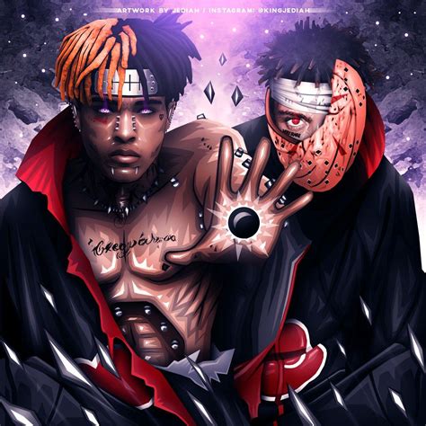 Xxxtentacion Akatsuki Xxxtentacion X Naruto Wallpapers Wallpaper Cave