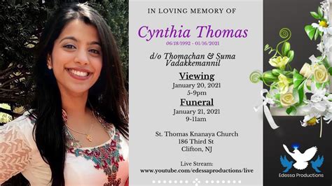 Cynthia Thomas Viewing Service Youtube