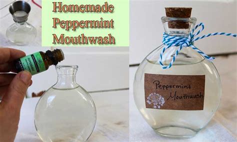 Diy Homemade Peppermint Mouthwash Home Remedies Natural And Herbal