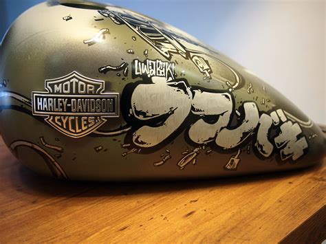 Custom painted gas tank on vintage tricked out customized southwestern style harley. HARLEY DAVIDSON CUSTOM GAS TANK on Behance