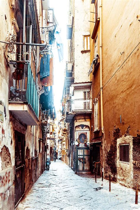 Street View Of Old Town In Naples City Photograph By Ilolab Pixels