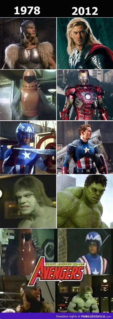 The Avengers Then And Now Marvel Marvel