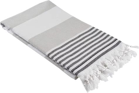 Oversized Turkish Towel Soft Terry Cloth Back Striped Turkish Bath