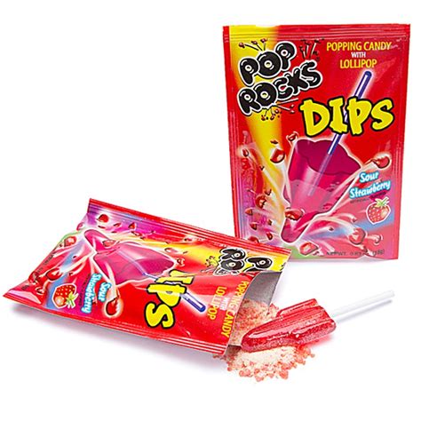 Pop Rocks Dips 18g Popping Candy And Lollipop Sugarliciousltd
