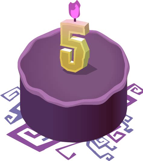 Download Transparent Happy Birthday 5th Birthday Cake Png Clipartkey