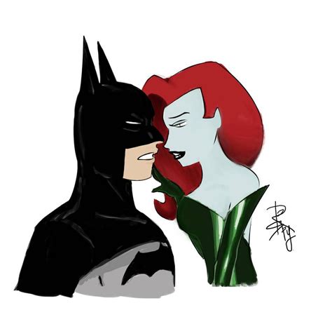 Poison Ivy Batman Kiss Lips Tongue Clipart