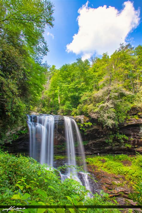 Dry Falls Highlands North Carolina Blue Ridge Parkway Waterfall Royal