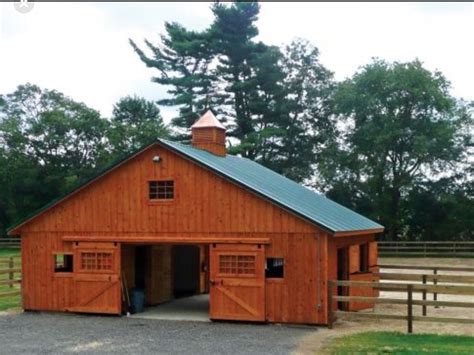 Horse Barns By Gina Jacobs On Barns Horse Barn Plans Diy Horse Barn