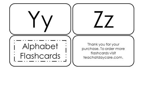 26 Printable Alphabet Flashcards Upper And Lowercase Etsy