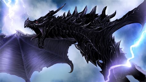 The Elder Scrolls V Skyrim Dragon Wallpaper 01932 Baltana