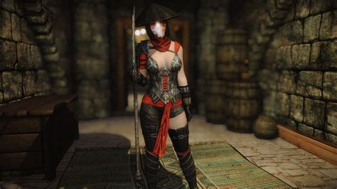 Crimson Twilight Armor Cbbe Sse At Skyrim Special Edition Nexus