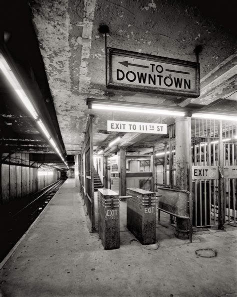 New York Subway Stations Black And White Photography Wall Collection