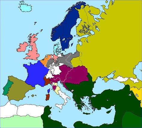 Europe After Napoleons Defeat 1815 Germany Alternate History War