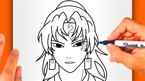 How To Draw Yoriichi Tsugikuni Easy For Beginners Yoriichi Drawing