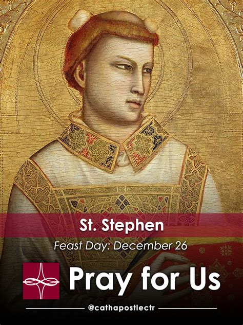 St Stephen — Catholic Apostolate Center Feast Days