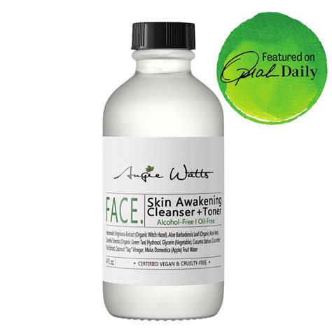 Angie Watts Face Skin Awakening Alcohol Free Cleanser Toner Angie Watts