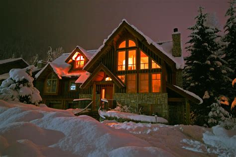 Warm Winter Cabin Wallpapers Wallpaper Cave