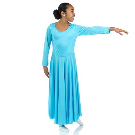 Danzcue Praise Full Length Long Sleeve Child Dance Dress Wsd102c 3149