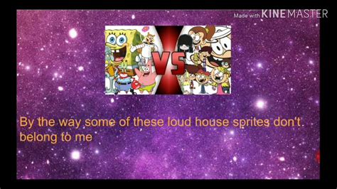 Spongebob Squarepants Vs The Loud House Total Warread Description