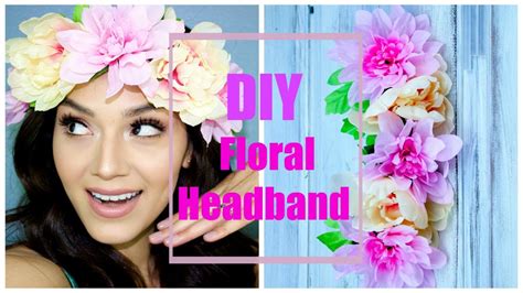Diy Floral Headband Youtube