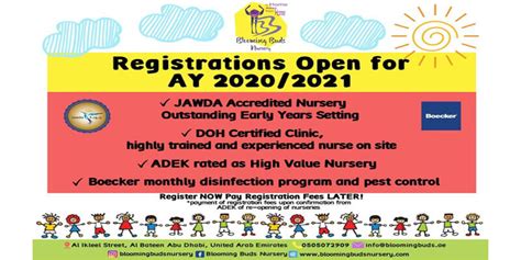 Registration Open For Ay 2020 2021