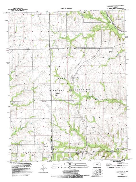 Fort Riley Ne Topographic Map Ks Usgs Topo Quad 39096b7