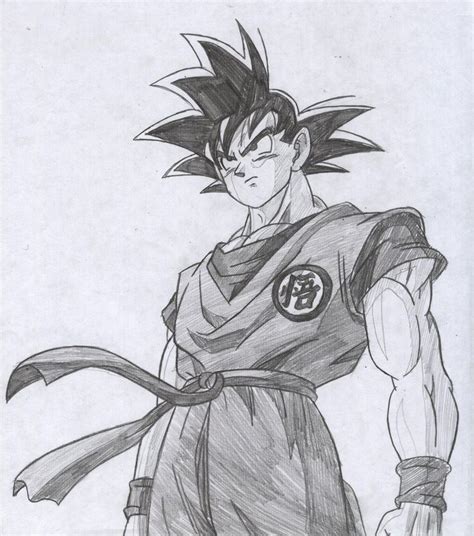 Strathmore vision mixmedia paper graphite pencil 2b and 4b. Goku Drawings Pencil Pic 23 | Drawing and Coloring for ...
