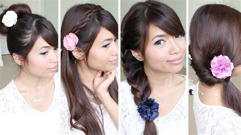 Try this style on day 2, or even day 3 hair, as your hair will have less slip. Quick & Easy Back-to-School Hairstyles for Medium Long ...