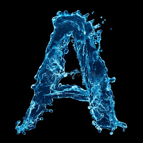 Letra Da água Azul Foto De Stock Imagem De Alfabeto 29150484