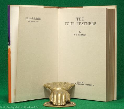The Four Feathers By A E W Mason John Murray Reprint 1965 Dustwrapper By Dick Hart D B